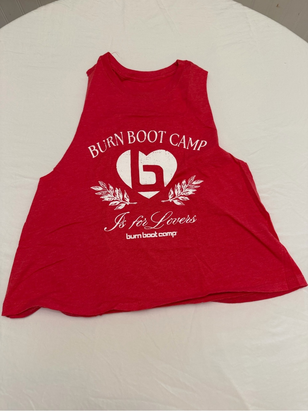 Burn Boot Camp Women’s Red Graphic Muscle Tank